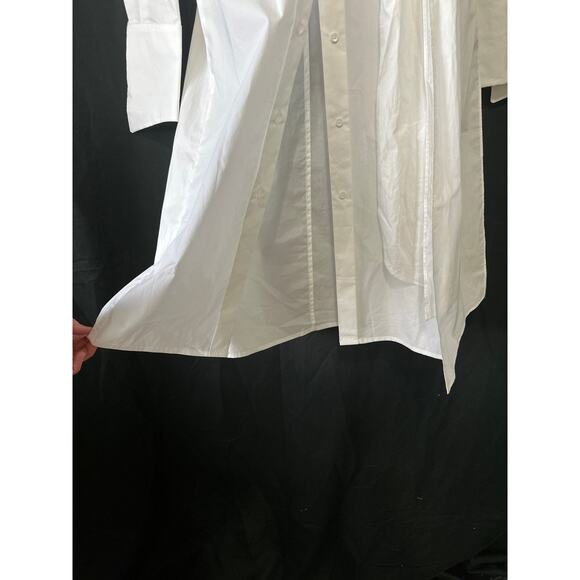 NWT RIZHUO Wrap Shirt Dress XL Minimalist Lagenlook Asian Designer City Chic - Picture 6 of 16